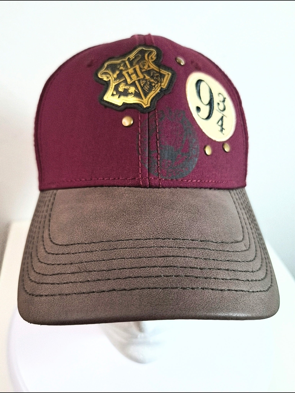 Harry Potter  9 3/4 Maroon and Brown Baseball Cap
